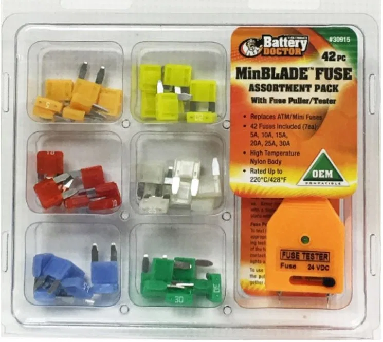30915 – WIRTHCO Fuse Assortment, Blade Fuse With Seven Each Of 5 Amp/ 10 Amp/ 15 Amp/ 20 Amp/ 25 Amp/ 30 Amp Fuses An...